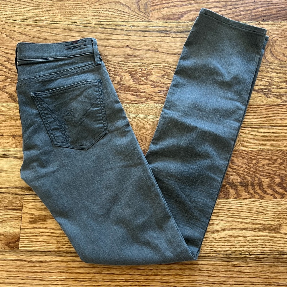 Gray citizens of humanity midrise strait leg — size 27